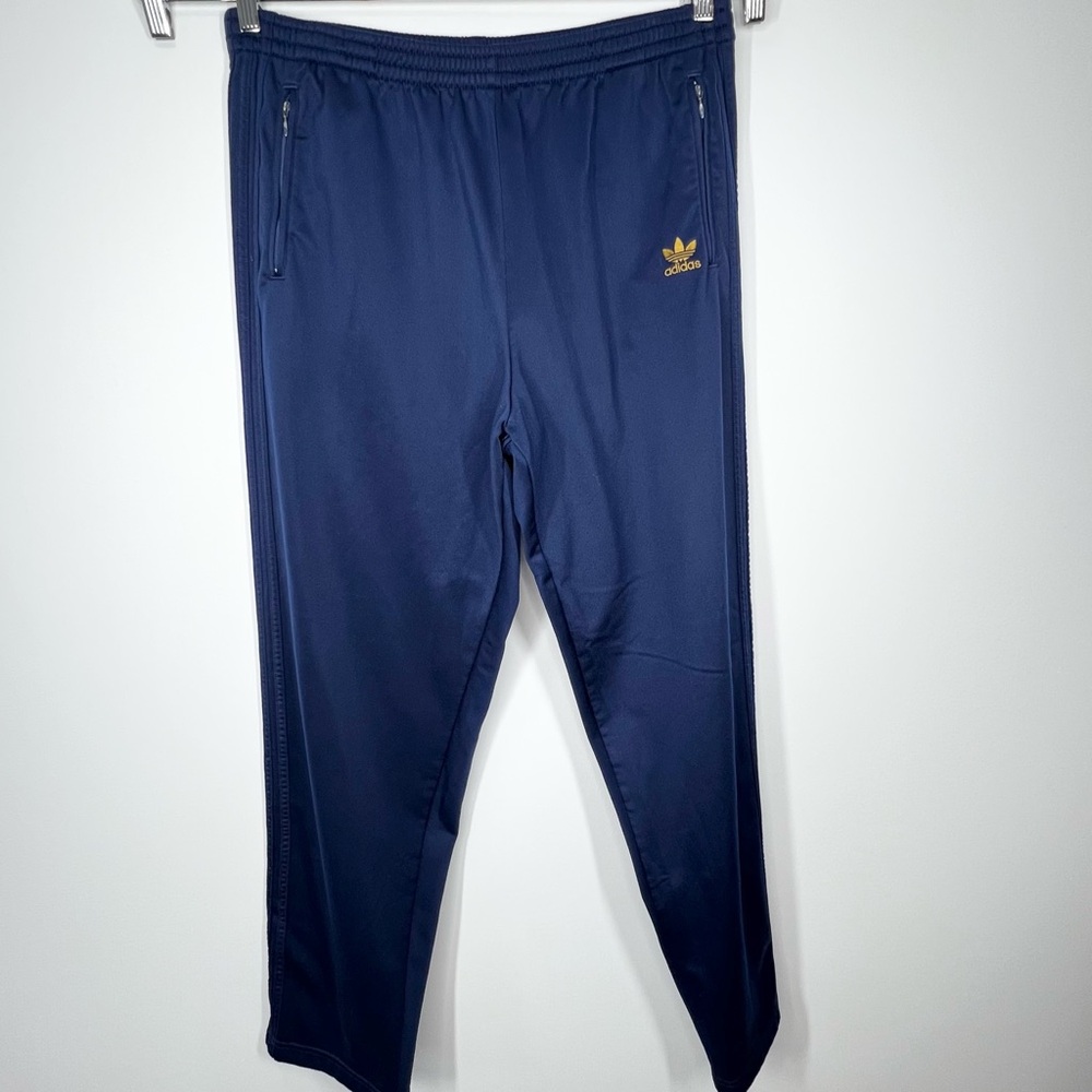 VTG 90’s Adidas Side Snap Tear Away Navy Blue Warm Up Sweatpants Pants XL